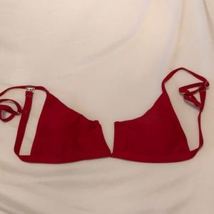 Red bikini top